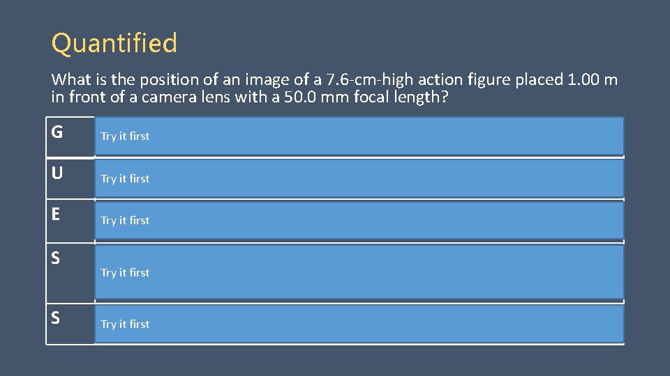 Quantified What is the position of an image of a 7. 6 -cm-high action