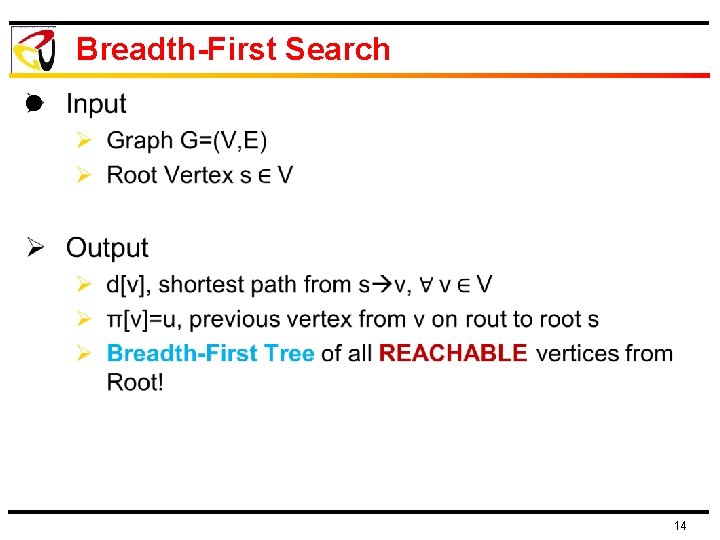 Breadth-First Search l 14 