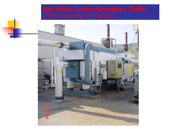 Hot Water Driven Absorption Chiller (Photo Courtesy of Thermax 