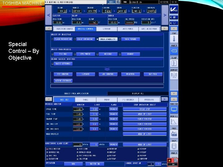 TOSHIBA MACHINE Special Control – By Objective 