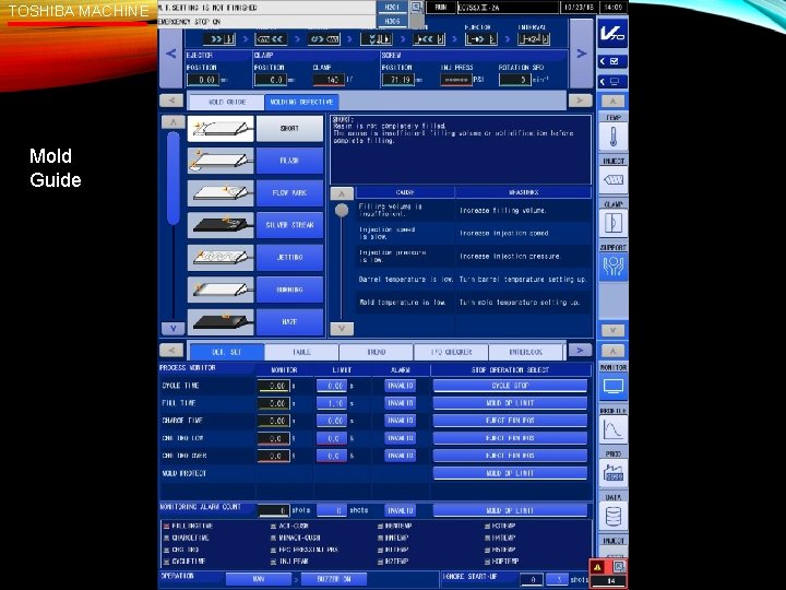 TOSHIBA MACHINE Mold Guide 