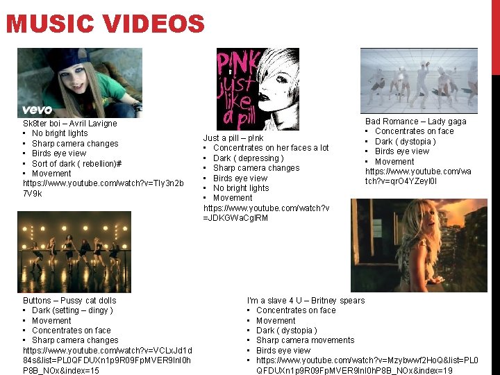 MUSIC VIDEOS Sk 8 ter boi – Avril Lavigne • No bright lights •