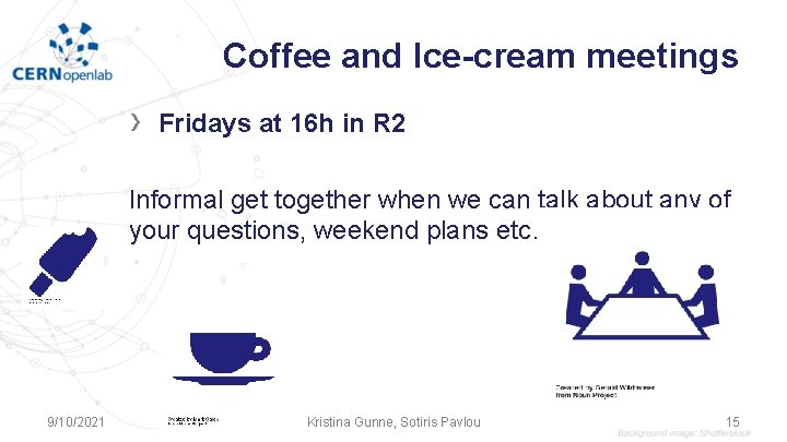 Coffee and Ice-cream meetings › Fridays at 16 h in R 2 Informal get Coffee and Ice-cream meetings › Fridays at 16 h in R 2 Informal get