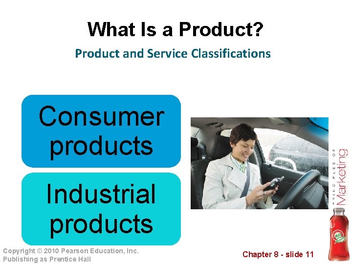 What Is a Product? Product and Service Classifications Consumer products Industrial products Copyright ©