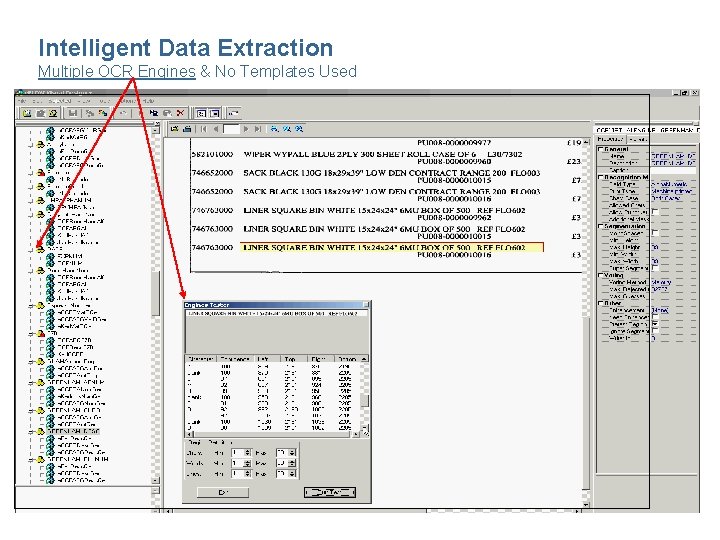 Intelligent Data Extraction Multiple OCR Engines & No Templates Used 