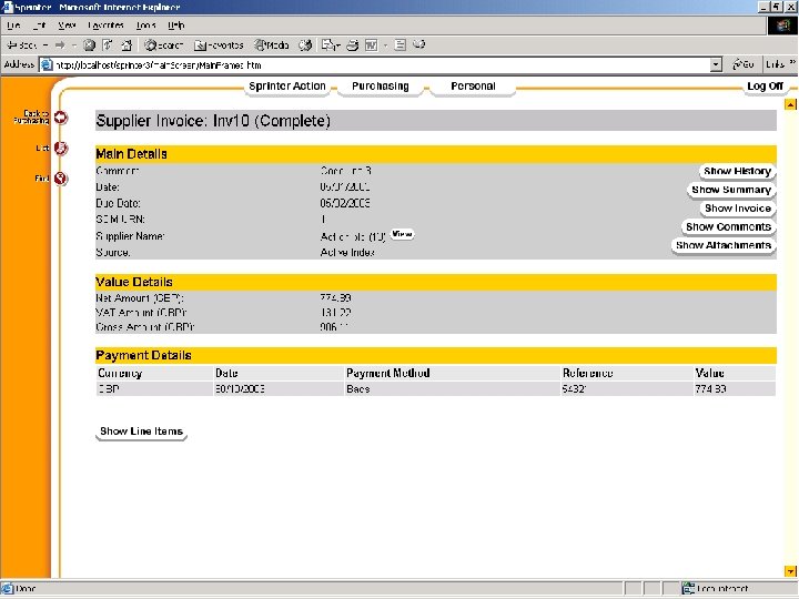 AP Invoice Automation Sprinter Purchase Manager Bottomline Invoice