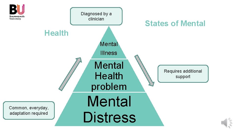 Diagnosed by a clinician States of Mental Health Mental Illness Mental Health problem Common,