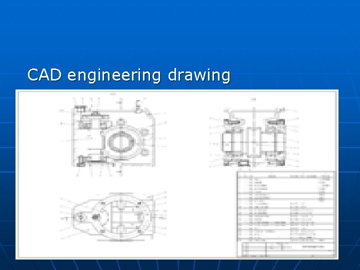 CAD engineering drawing 