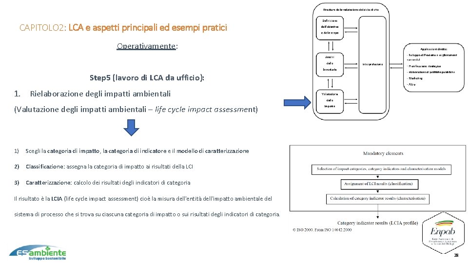 10 CAPITOLO 2: LCA e aspetti principali ed esempi pratici Operativamente: Step 5 (lavoro