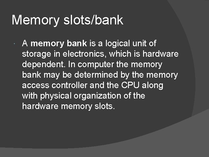 The System Board and Components The System BoardMotherboard