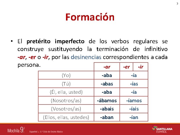 Pretrito Imperfecto Verbos regulares e irregulares repaso 2