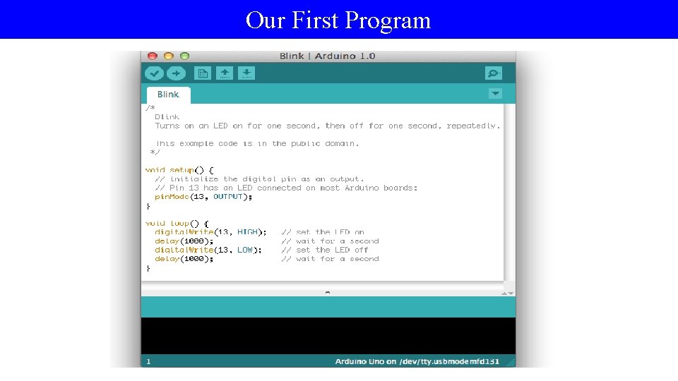 Our First Program 