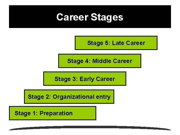 Career Stages Stage 5: Late Career Stage 4: Middle Career Stage 3: Early Career