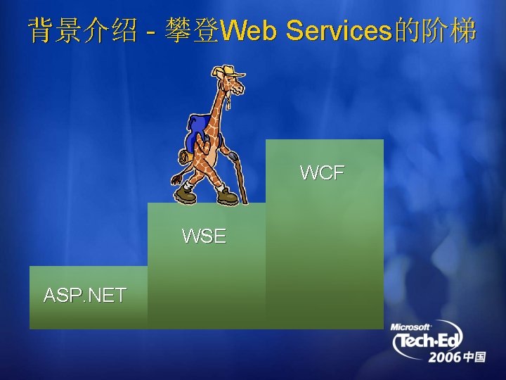 背景介绍 - 攀登Web Services的阶梯 WCF WSE ASP. NET 