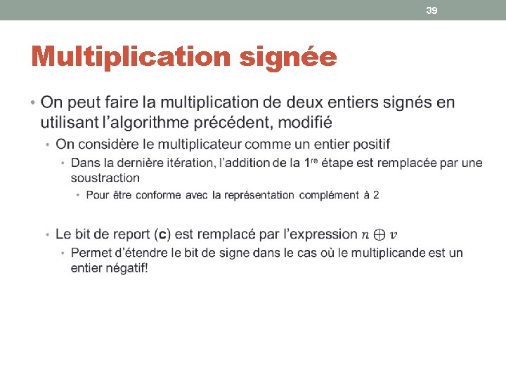 39 Multiplication signée • 