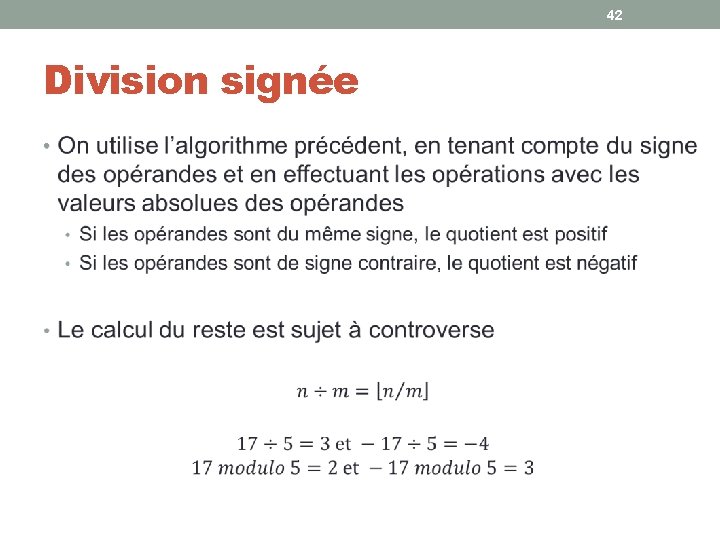 42 Division signée • 