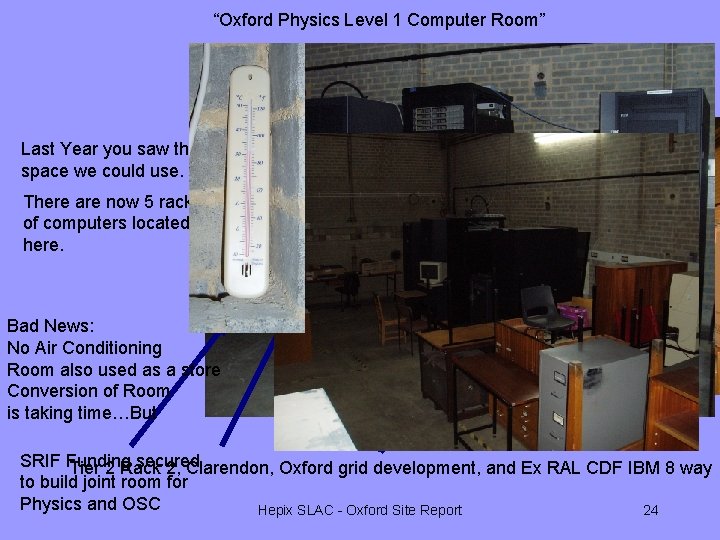 “Oxford Physics Level 1 Computer Room” Last Year you saw the space we could