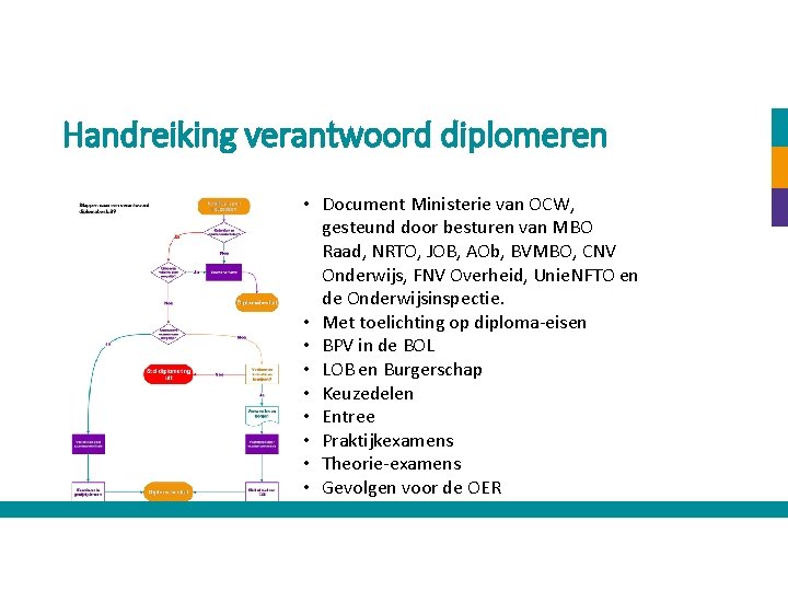 Handreiking verantwoord diplomeren • Document Ministerie van OCW, gesteund door besturen van MBO Raad,