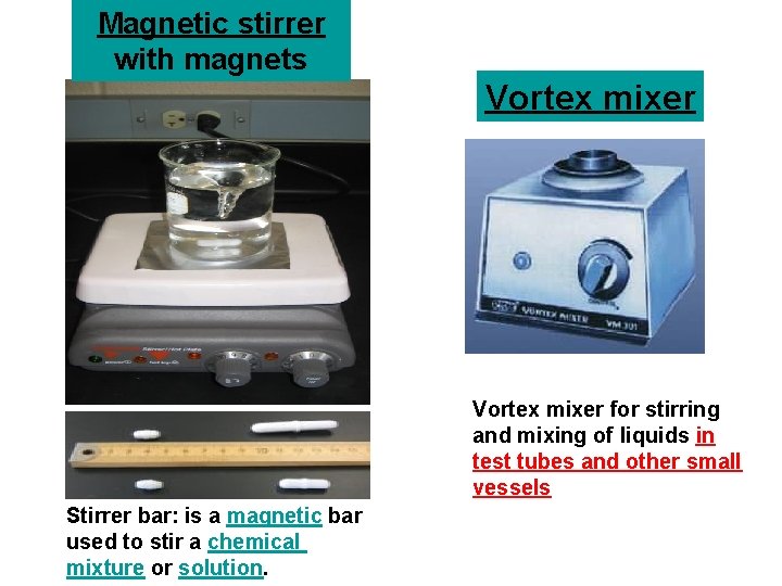 Magnetic stirrer with magnets Vortex mixer for stirring and mixing of liquids in test