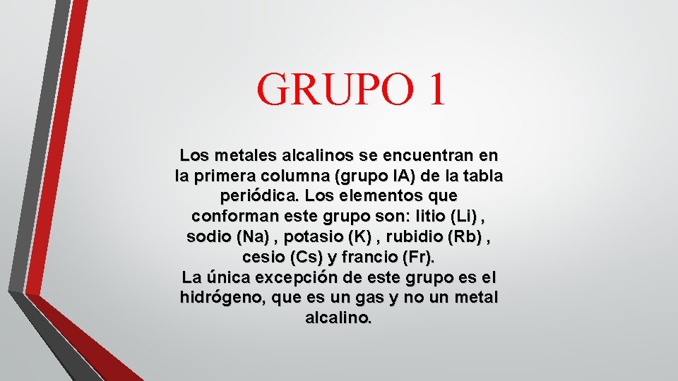 TABLA PERIODICA La tabla peridica de los elementos