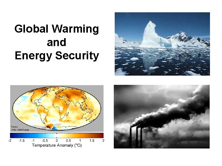 Global Warming and Energy Security 