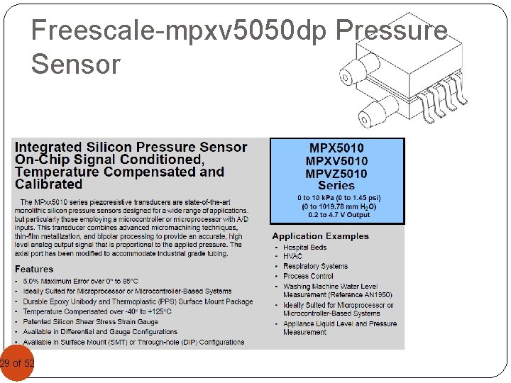 Freescale-mpxv 5050 dp Pressure Sensor 29 29 of 52 