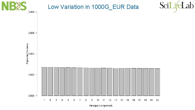 Low Variation in 1000 G_EUR Data 