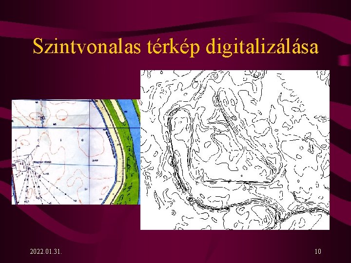 Szintvonalas térkép digitalizálása 2022. 01. 31. 10 