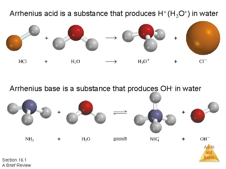 Arrhenius acid is a substance that produces H+ (H 3 O+) in water Arrhenius