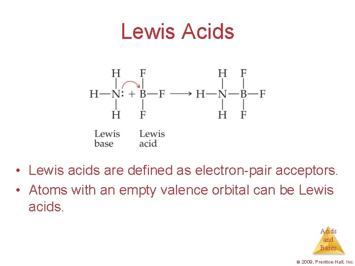 Lewis Acids • Lewis acids are defined as electron-pair acceptors. • Atoms with an
