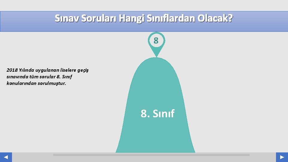 Sınav Soruları Hangi Sınıflardan Olacak? 8 2018 Yılında uygulanan liselere geçiş sınavında tüm sorular