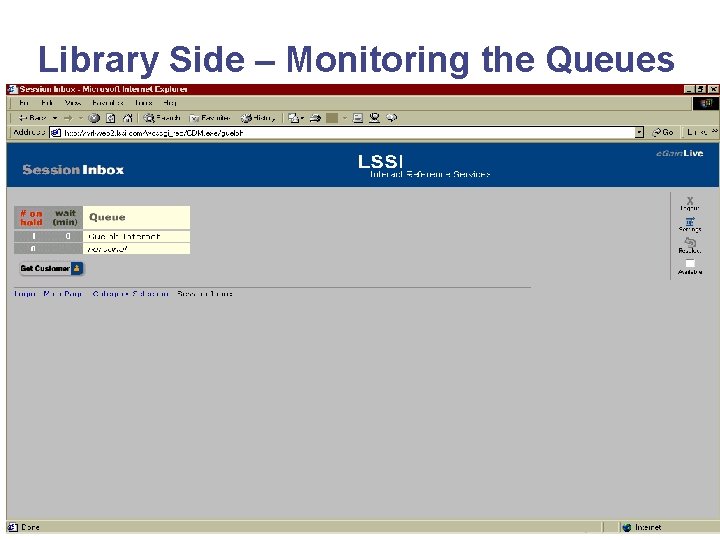 Library Side – Monitoring the Queues 