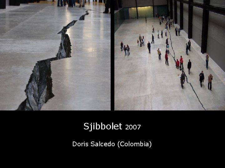 Sjibbolet 2007 Doris Salcedo (Colombia) 