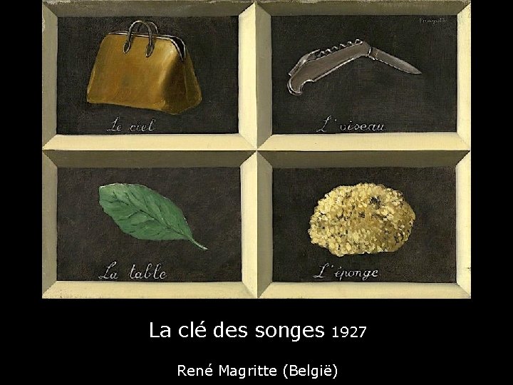 La clé des songes 1927 René Magritte (België) 