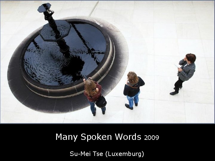 Many Spoken Words 2009 Su-Mei Tse (Luxemburg) 