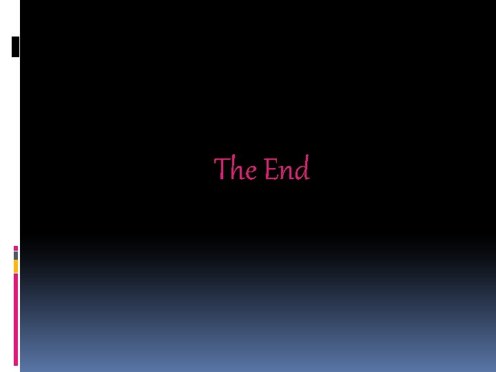 The End 
