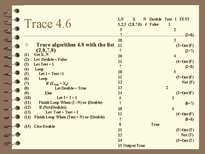 Trace 4. 6 v (1) (2) (3) (4) (5) (6) (7) (8) (9) (10)