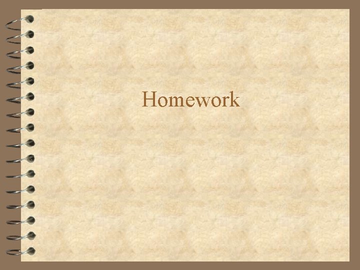 Homework 
