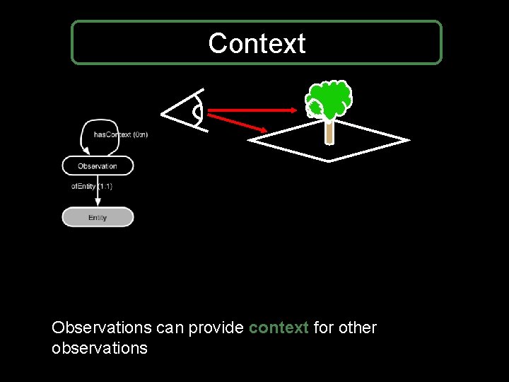 Context Observations can provide context for other observations Context Observations can provide context for other observations
