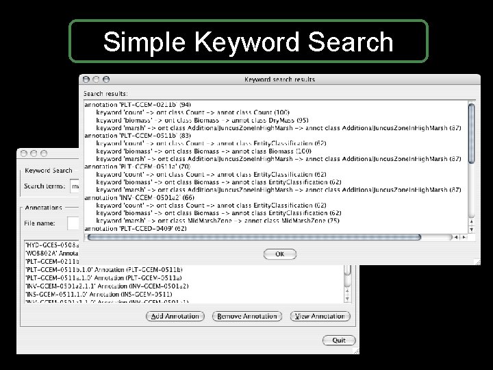 Simple Keyword Search Simple Keyword Search