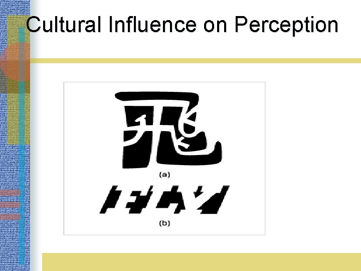 Cultural Influence on Perception 