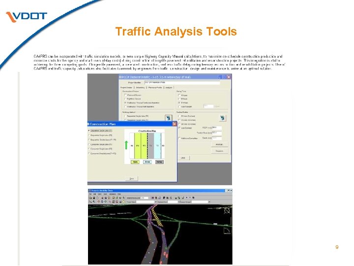 Traffic Analysis Tools QUEWZ-98 9 