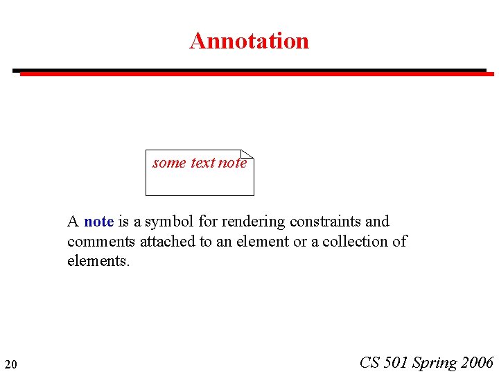 Annotation some text note A note is a symbol for rendering constraints and comments Annotation some text note A note is a symbol for rendering constraints and comments