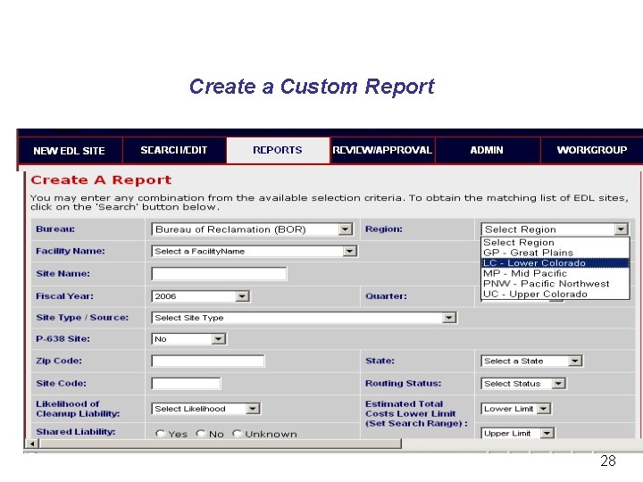 Create a Custom Report 28 