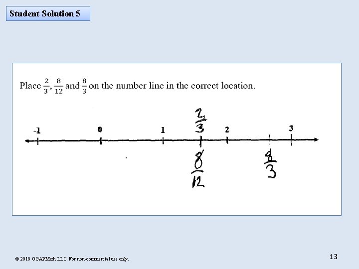 Student Solution 5 © 2018 OGAPMath LLC. For non-commercial use only. 13 