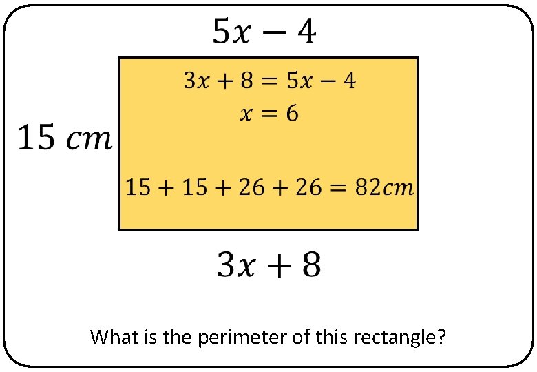 What is the perimeter of this rectangle? 