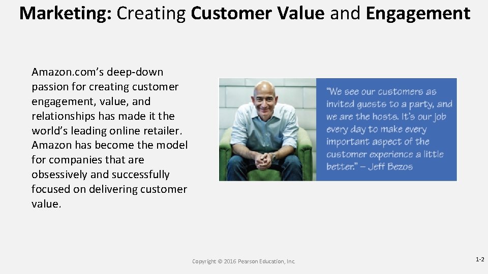 Marketing: Creating Customer Value and Engagement Amazon. com’s deep-down passion for creating customer engagement,