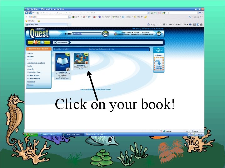 Click on your book! 