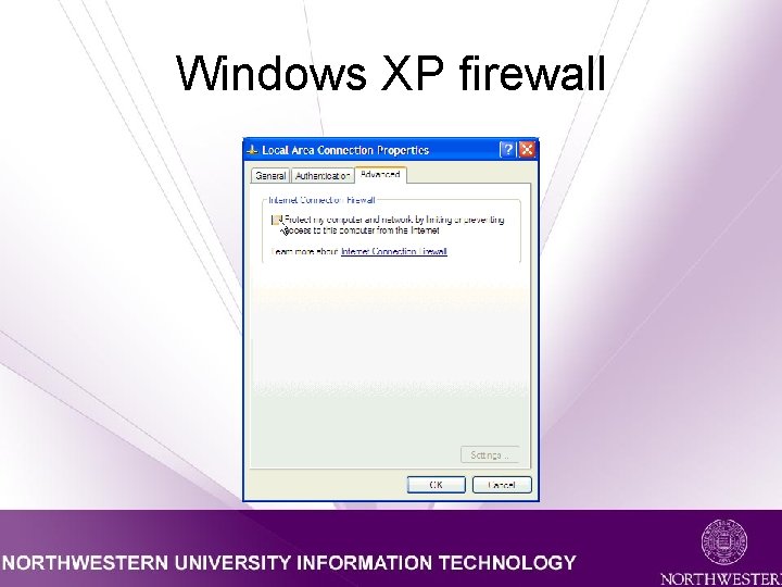 Windows XP firewall 