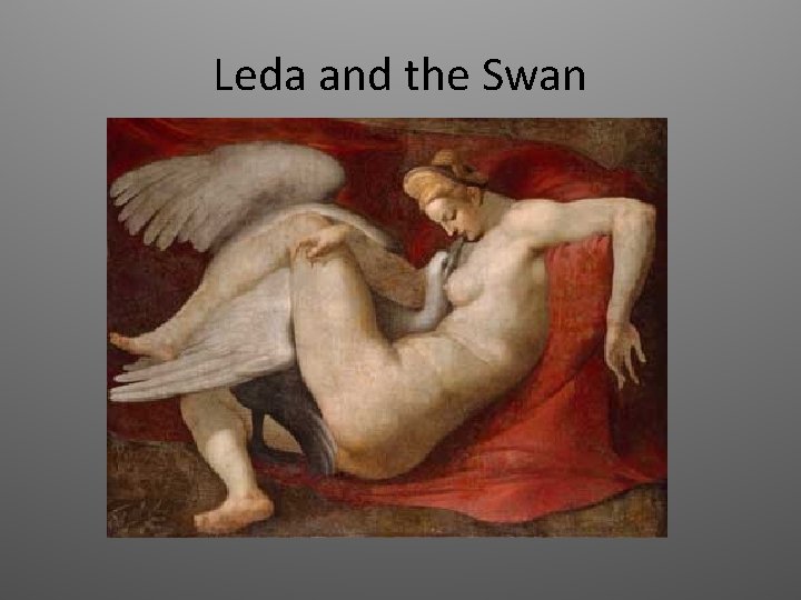 Leda and the Swan 